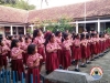 Senam relaksasi sebelum acara Outbond Matematika Alam APA2MON