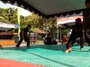 Tokoh Bela Diri Konto Kebumen sedang memperagakan jurusnya