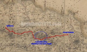Postwegen: Buitenzorg - Karangsambung (Sumedang - Jawa Barat) ; Peta Raffles 1817